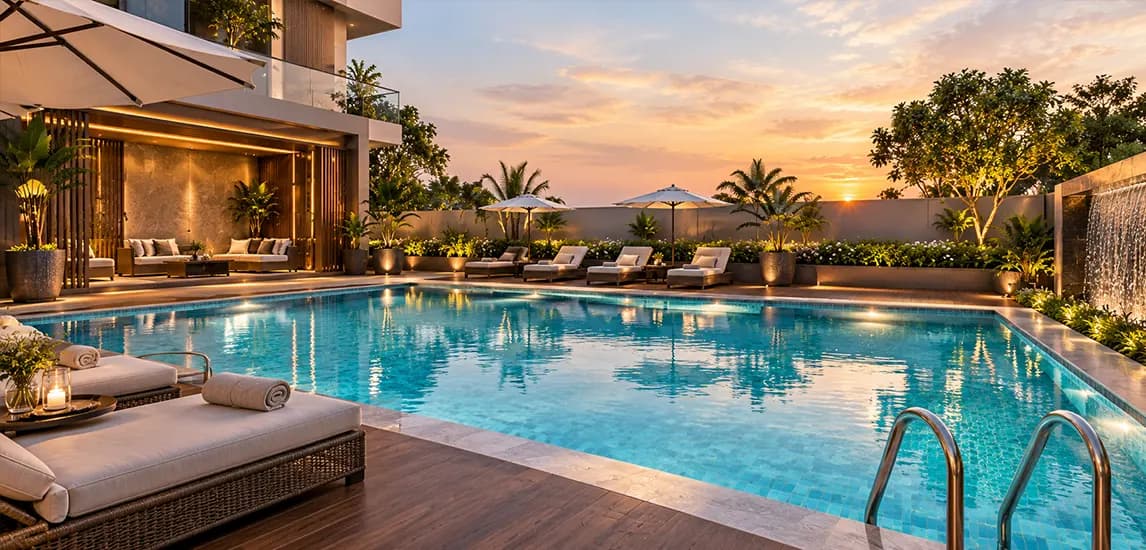 The Vault by Imtiaz at Majan swimming pool