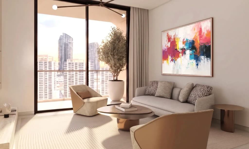 The Views by Ardee 1 bedroom deluxe living room interior