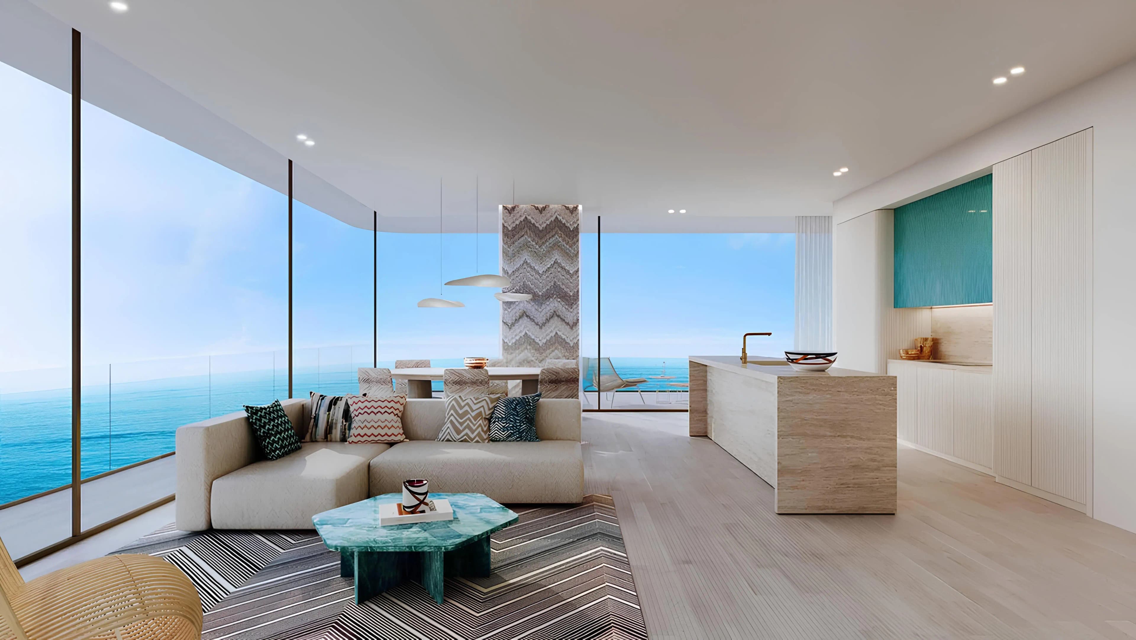 TRIO ISLE, Al Marjan beachfront facade, Al Marjan Island