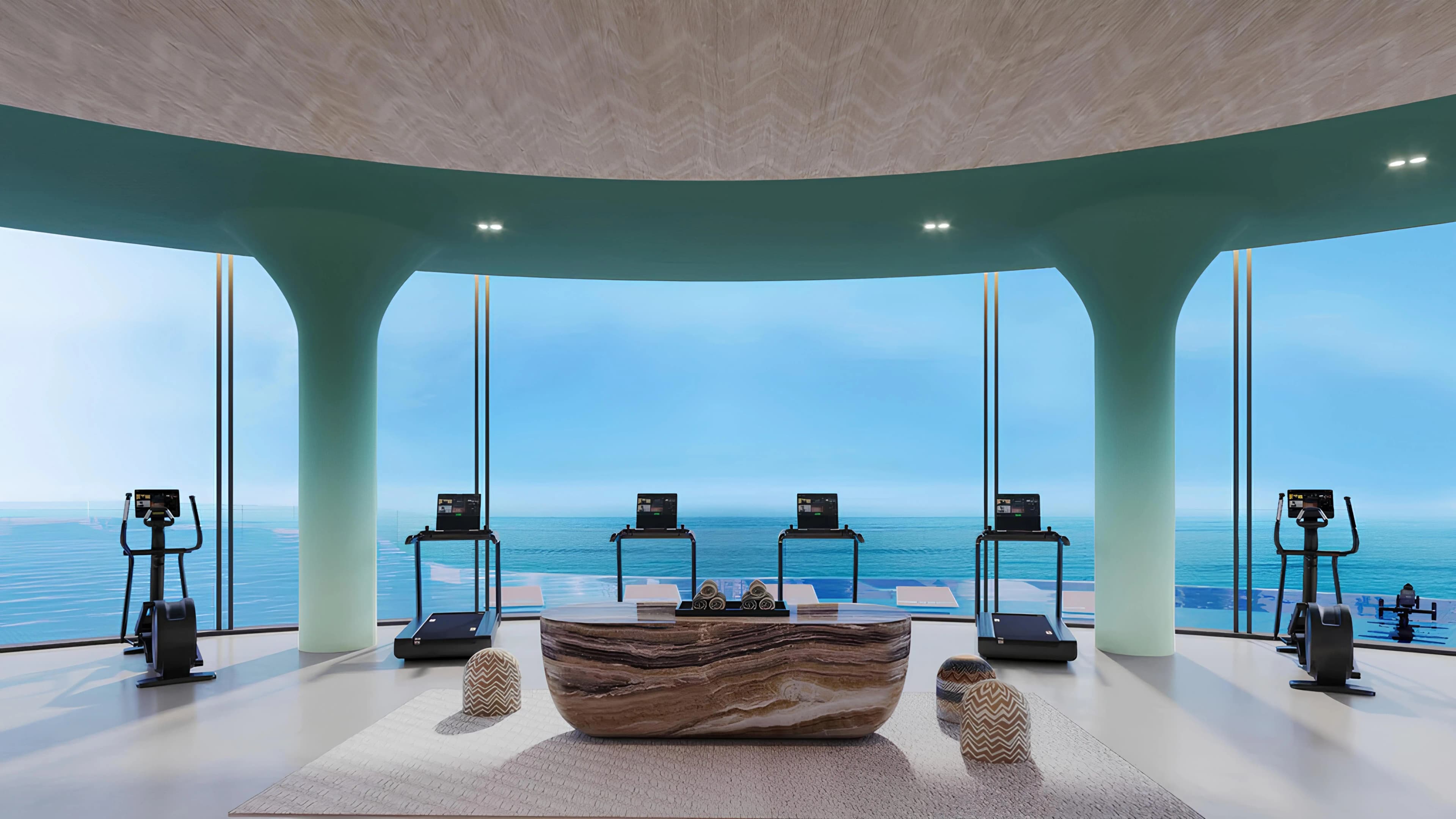 TRIO ISLE, Al Marjan infinity pool terrace, Al Marjan Island