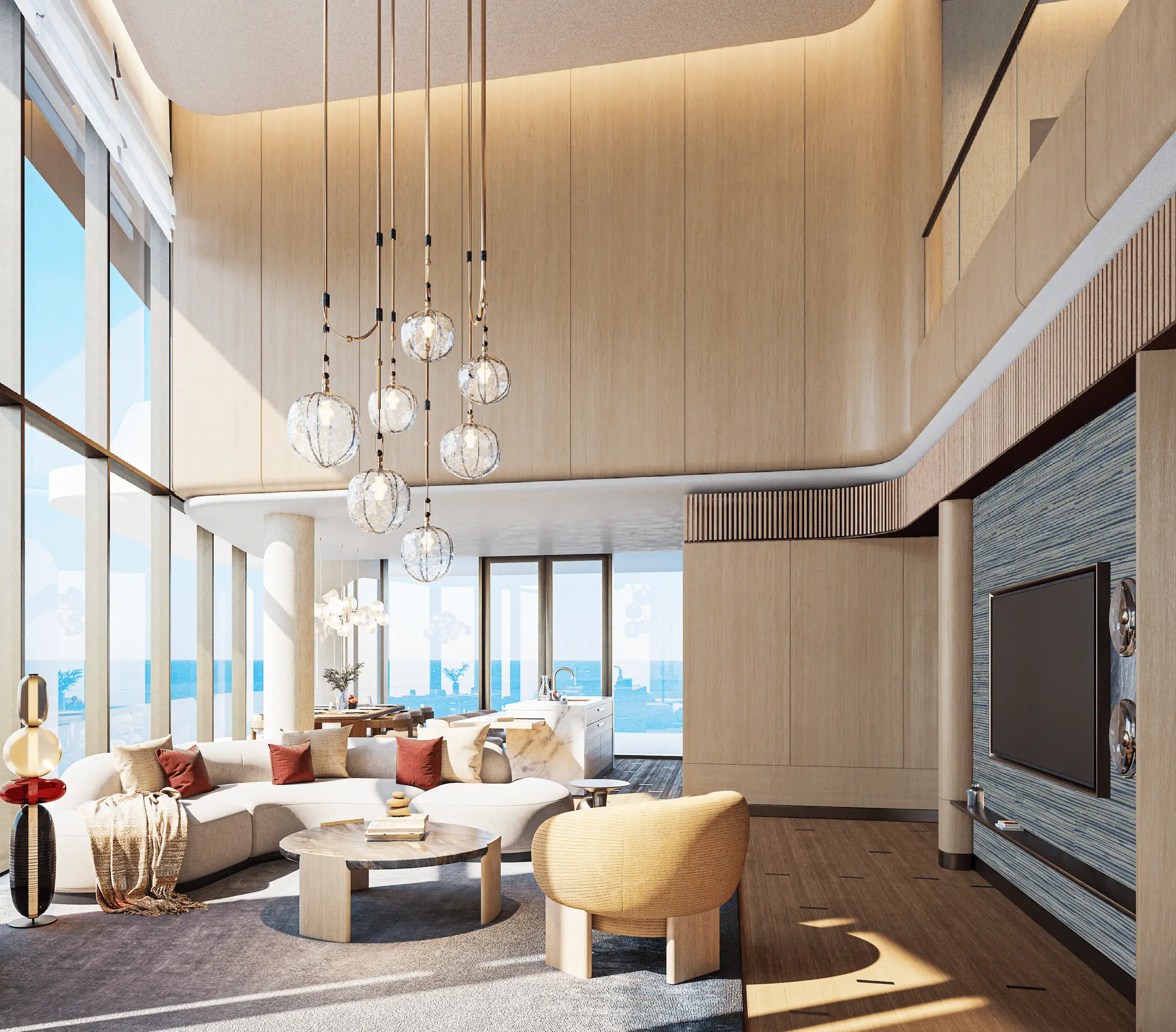 W Hotel & Residences, Al Marjan lobby reception, Al Marjan Island