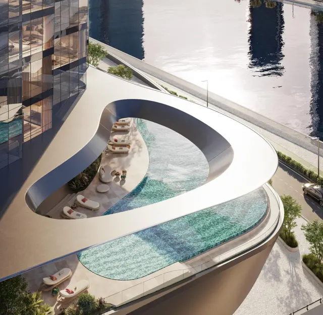 W Residences by Taraf at Al Maryah Island adult pool deck in Abu Dhabi