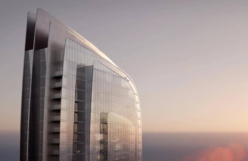 W Residences by Taraf at Al Maryah Island dhow-inspired facade in Abu Dhabi
