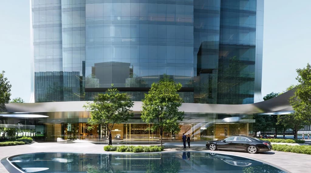 W Residences by Taraf at Al Maryah Island entrance drop off in Abu Dhabi