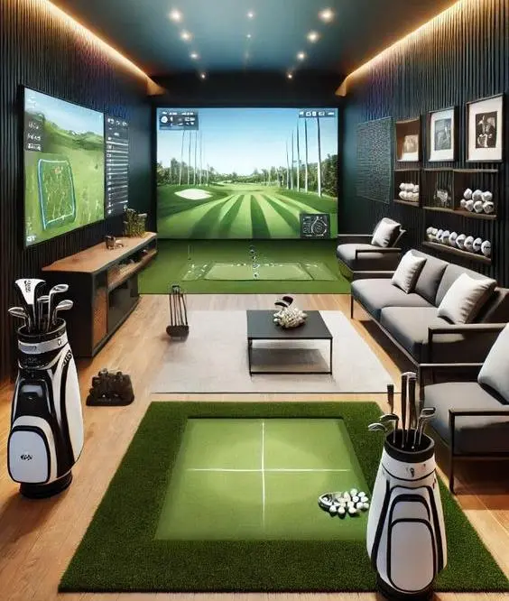 W Residences by Taraf at Al Maryah Island golf simulator in Abu Dhabi