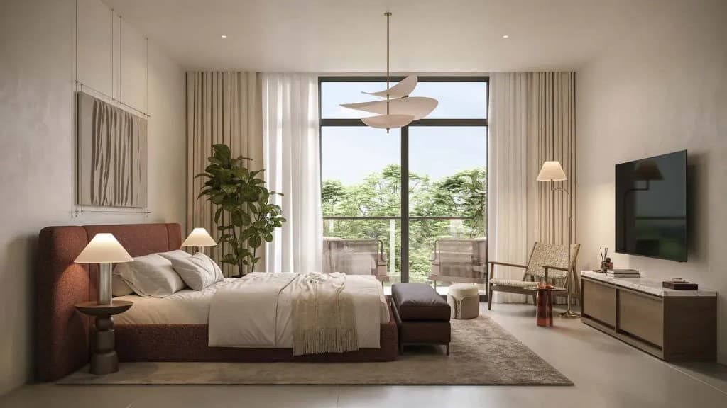 Wadeem Gardens by Modon villa bedroom interior, Hudayriyat Island Abu Dhabi