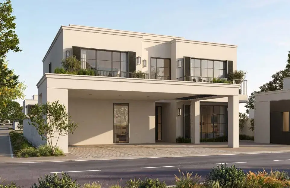 Wadeem Gardens by Modon modern villa front, Hudayriyat Island Abu Dhabi