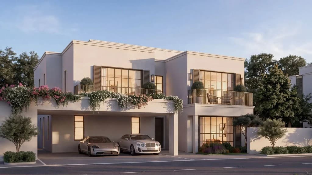 Wadeem Gardens by Modon modern villa with landscaping, Hudayriyat Island Abu Dhabi