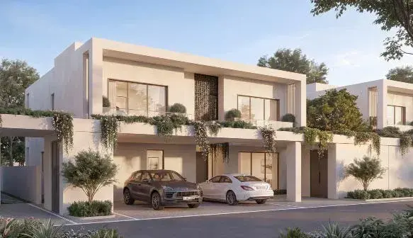 Wadeem Gardens by Modon modern villa street view, Hudayriyat Island Abu Dhabi