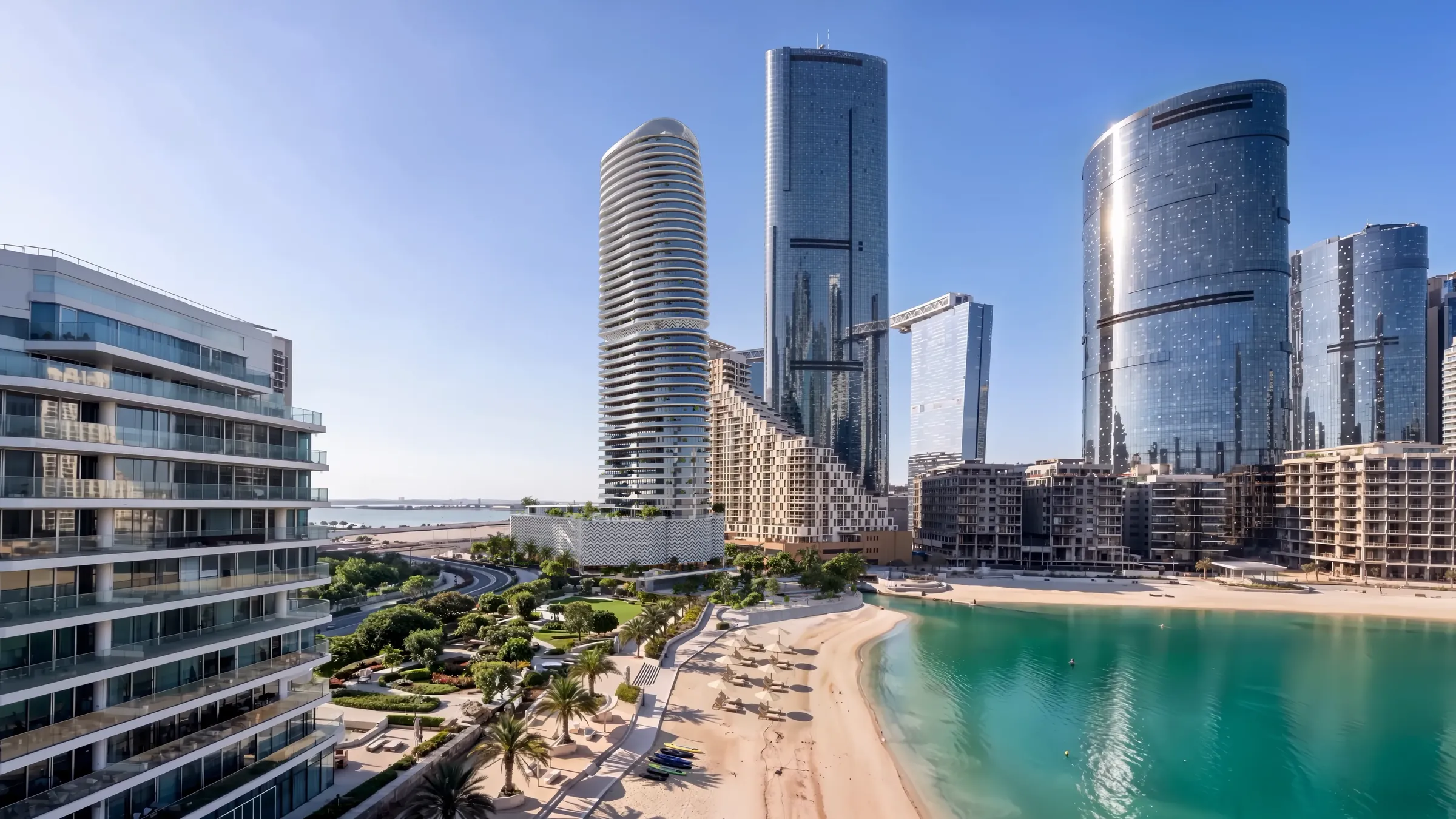 Al Reem Island skyline and waterfront, Abu Dhabi