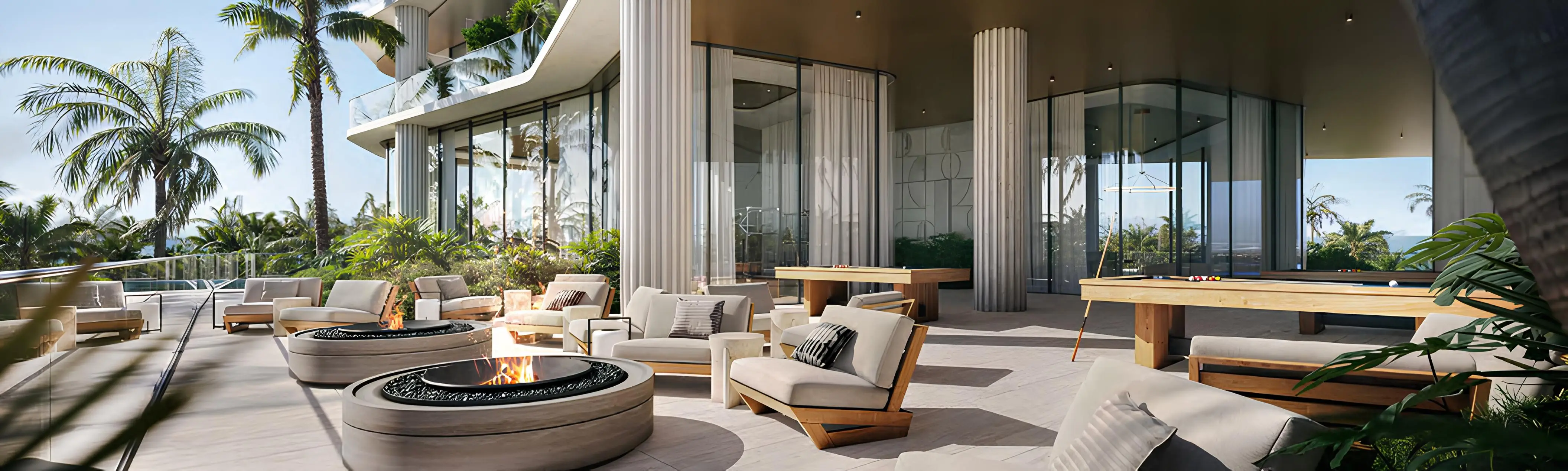 Living room render at Wyndham Residences Al Marjan Island, Al Marjan